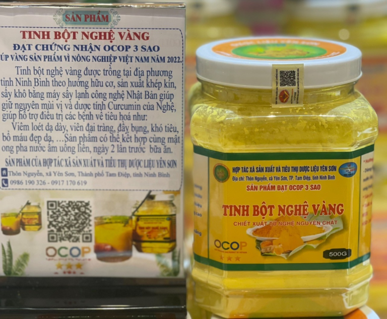 Tinh bột nghê vàng - Hợp Tác Xã Sản Xuất Và Tiêu Thụ Dược Liệu Yên Sơn